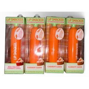 4x Lip Smacker 3x Carrot Cake 1 Red Velvet Carrot Cake